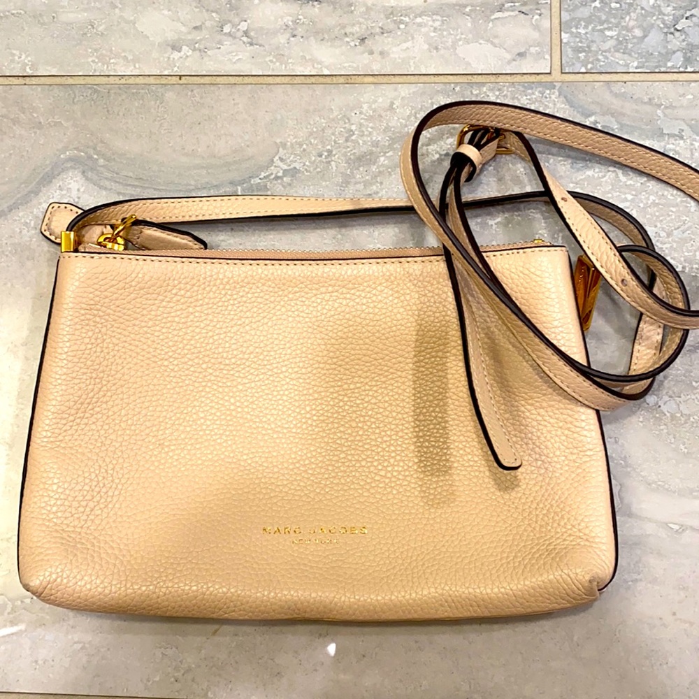 Marc Jacobs blush Crossbody with gold hardware